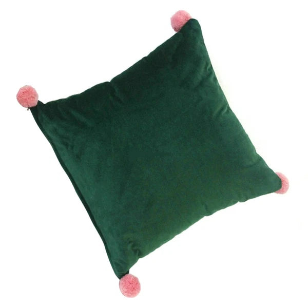 Pure Color Pillowcase Sofa Plush Cushion Cover Household Back Cushion Cover