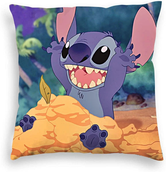 Lilo Stitch 3D Cushion Cover Throw Pillow Case Home Sofa Bed Decor Gift 45*45CM