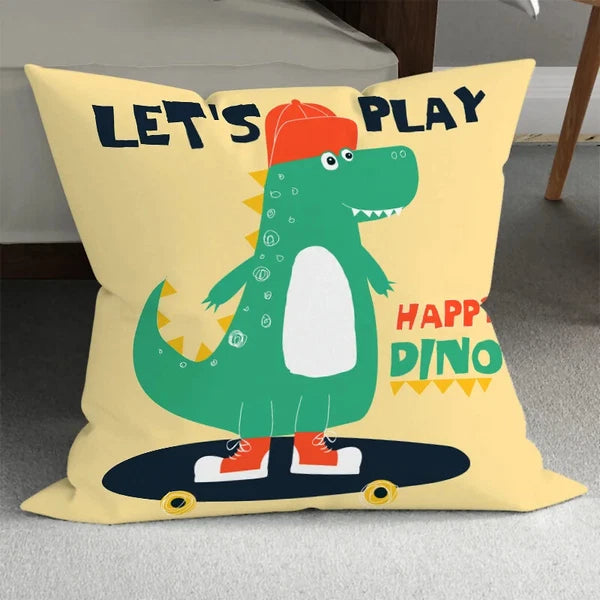 Home Room Gift Sofa Bed Chair Pillowcase Cartoon Dinosaur Pillowcase Cute