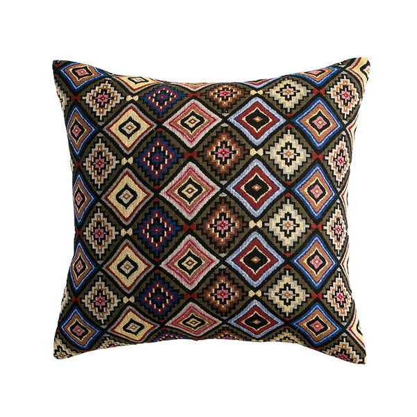 24 x 24in Cotton Linen Blend Home Throw Pillow Cover Case Sofa Bed Cushion Cover