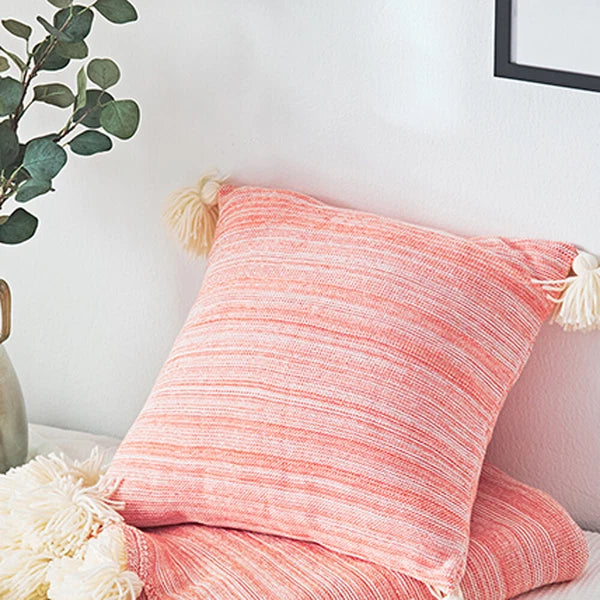 45cm Square Pillowcase Sofa Bed Waist Cushion Cover Tassel Pillow Case Decor 1pc
