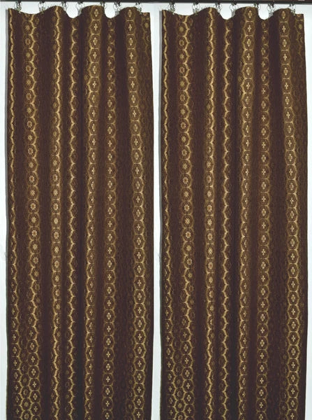 We61 -Dk Brown Gold Eye Flora Damask Bolster Case/Pillow/Sofa Seat Cushion Cover