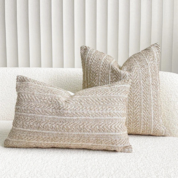 18x18in Modern Wool Blend Fabric Throw Pillow Covers Sofa Bed Cushion Cover Case