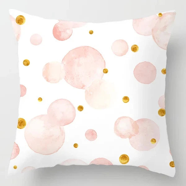 Pink Feather Pillowcase Decorative Sofa Cushion Case Bed Pillow Cover Home Decor