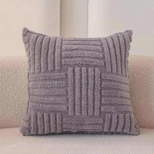 43CM x 43CM Fluffy Faux Soft Plush Pillow Case Cover Cushion Home Bed Sofa Decor
