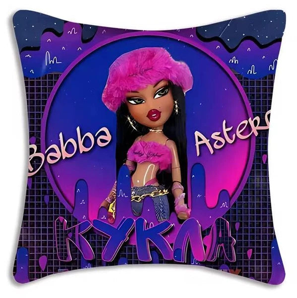 Bratz Doll Pillow Cover Cartoon Sofa Decorative Home Printing Cute Cushion Cover