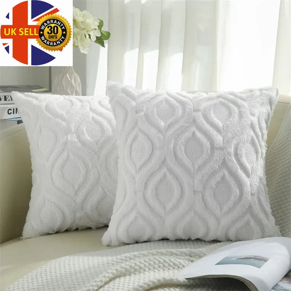 Throw Pillow Case for Sofa Bed Pillow Cover Living Room Plush Cushion Cover Slee