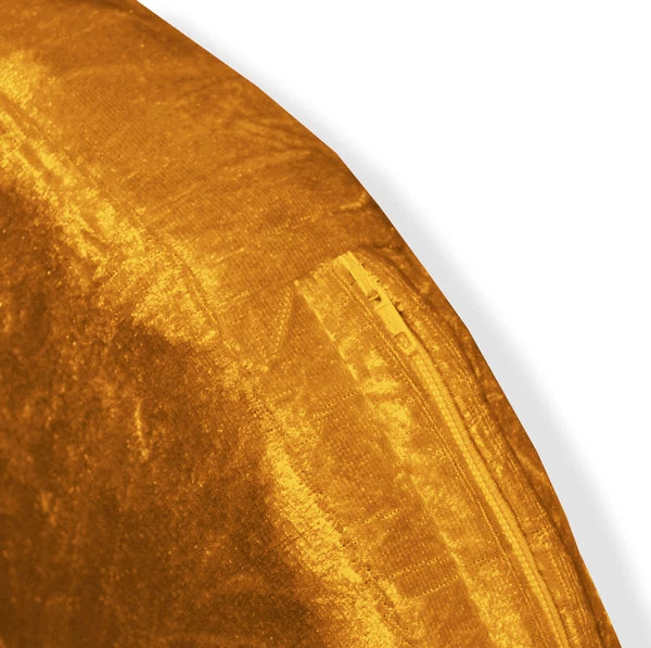 Mv05 O-Gold Crush Velvet Sofa Seat Patio Bench Box Cushion Bolster Cover/Runner