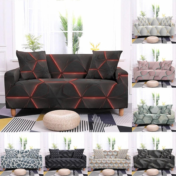 Geometric Printed Elastic Sofa Covers Seater Cover for Living Room Corner