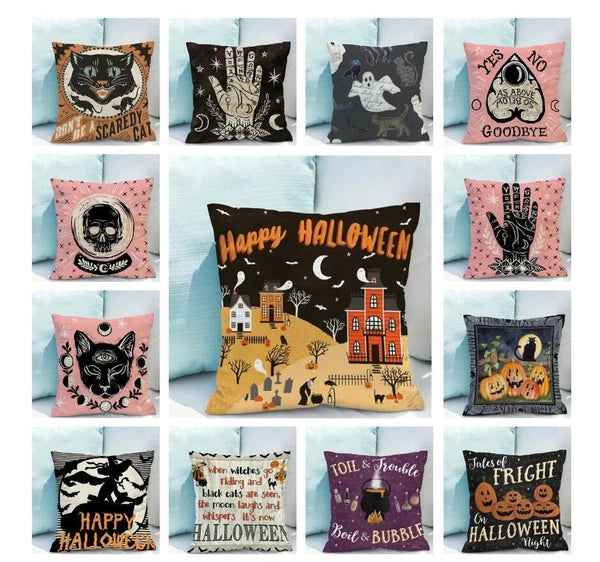 Happy Halloween Pillowcases Cushions for Bed Cushion Print of Modern Sofa Car