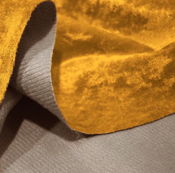 Mv05 O-Gold Crush Velvet Sofa Seat Patio Bench Box Cushion Bolster Cover/Runner