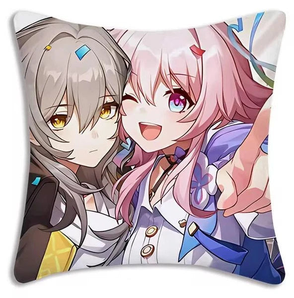 Star Rail Anime Pillow Cover Cartoon Sofa Decorative Home Printing Cushion Cover