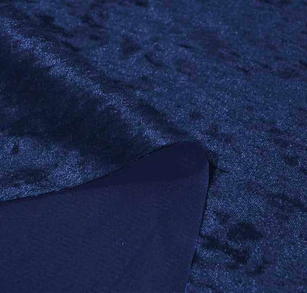 Mv19 Dark-Blue Crushed Velvet Sofa Seat Patio Bench Cushion Bolster Cover/Runner