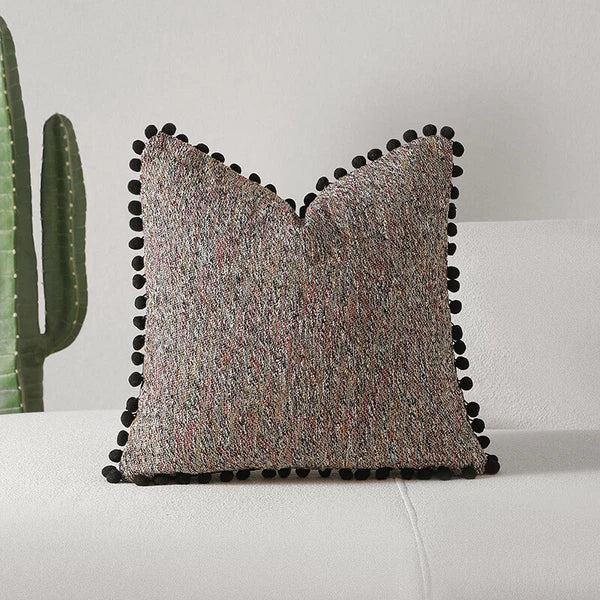 Pom-Poms Tassels Cushion Cover Pillow Case Sofa Bed Home Decor 35*50cm 45*45cm