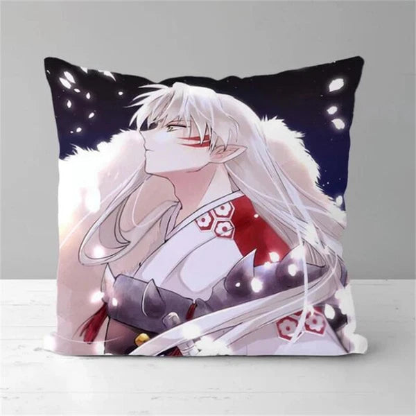 Inuyasha Printing Anime Pillowcases for Short Plush Sofa Decor Cushion Cover