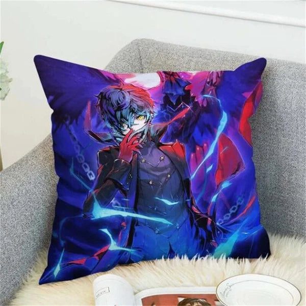 Anime Cartoon Persona 5 Print Cushion Cover Sofa Home Decor Pillowcase