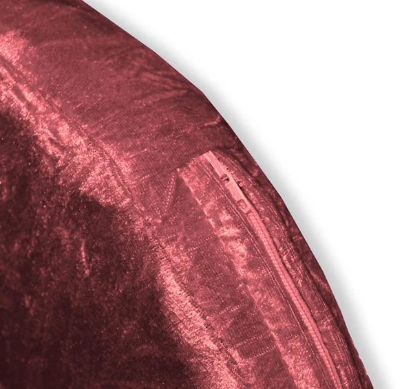 Mv08 Shery-Red Crushed Velvet Sofa Seat Patio Bench Cushion Bolster Cover/Runner
