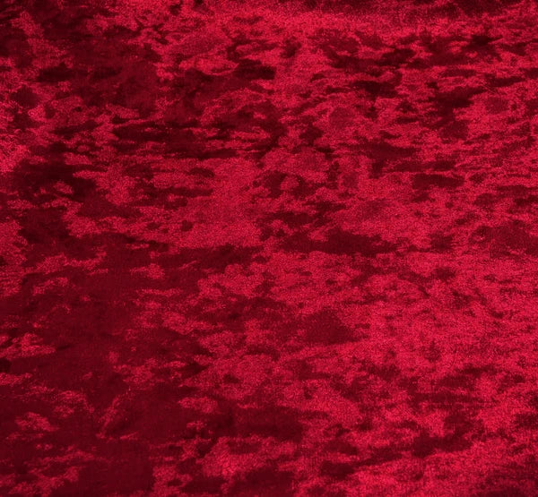 Mv27 B-Red Crushed Velvet Sofa Seat Patio Bench Box Cushion Bolster Cover/Runner
