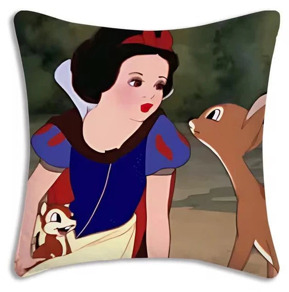 Anime princess Pillow Cover Sofa Decor Home Print Short Plush Cute Cushion Cover