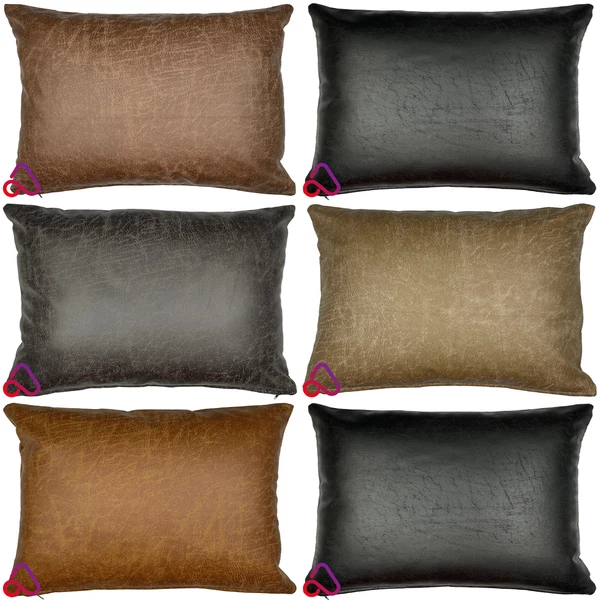 Rectangle Faux Distressed Leather Cushion Cover Pillow Case Sofa Bed Home Decor