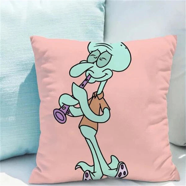 Decor S-Spongebob for Pillowcases Sofa Cushions Covers Home Decor Short Plush