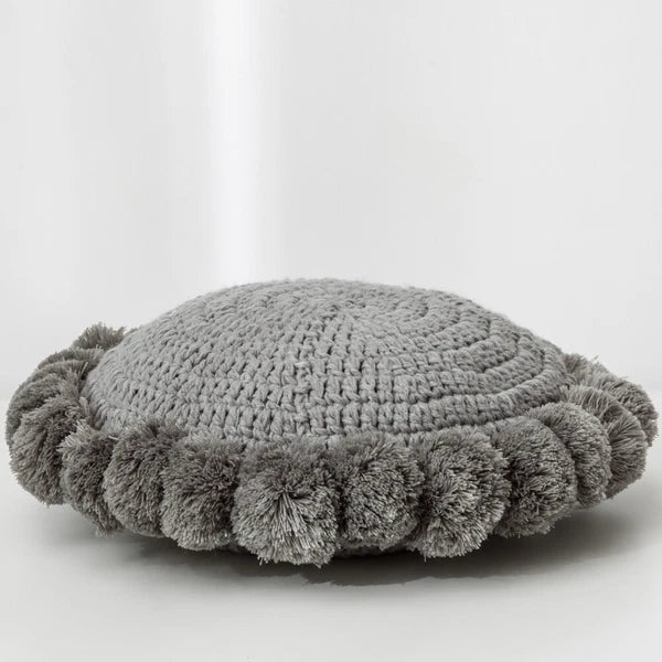 Round Knitted Waist Pillow Throw Sofa Car Office Chair Cushion Pillows Pad Decor