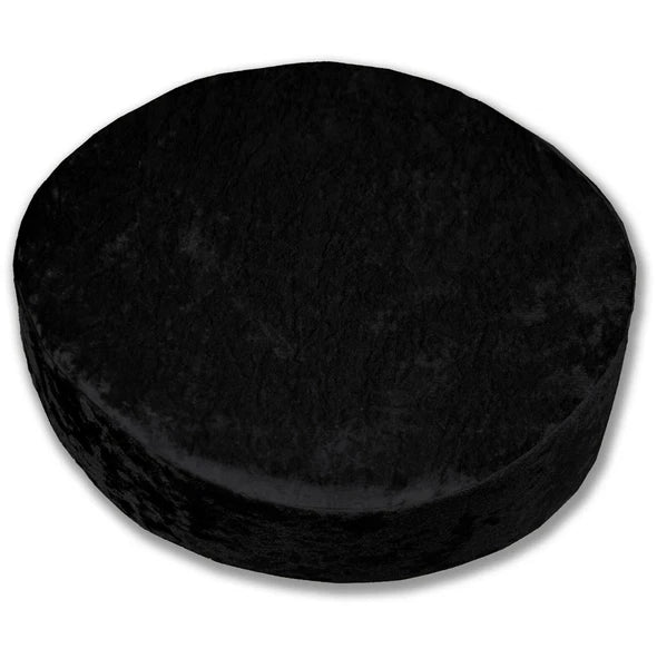 Mv36 Black Crushed Velvet Sofa Seat Patio Bench Box Cushion Bolster Cover/Runner