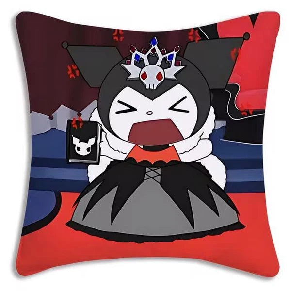 Kuromi Cartoon Pillow Covers Cartoon Sofa Decor Home Print Cute Cushion Cover