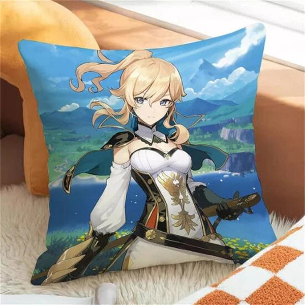 Genshin Impact Pillowcase Throw Pillow Cushion Cover Home Car Decoration Sofa