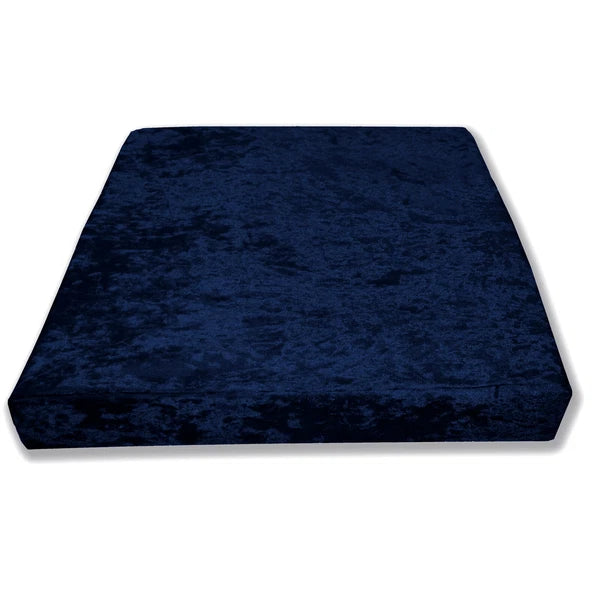 Mv19 Dark-Blue Crushed Velvet Sofa Seat Patio Bench Cushion Bolster Cover/Runner