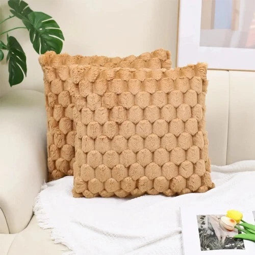 Plush Cushion Cover on Sofa Bed Room Decor Beauty Decoration Pillowcase