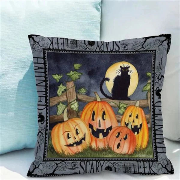 Happy Halloween Pillowcases Cushions for Bed Cushion Print of Modern Sofa Car