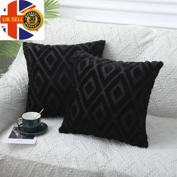 Throw Pillow Case for Sofa Bed Pillow Cover Living Room Plush Cushion Cover Slee