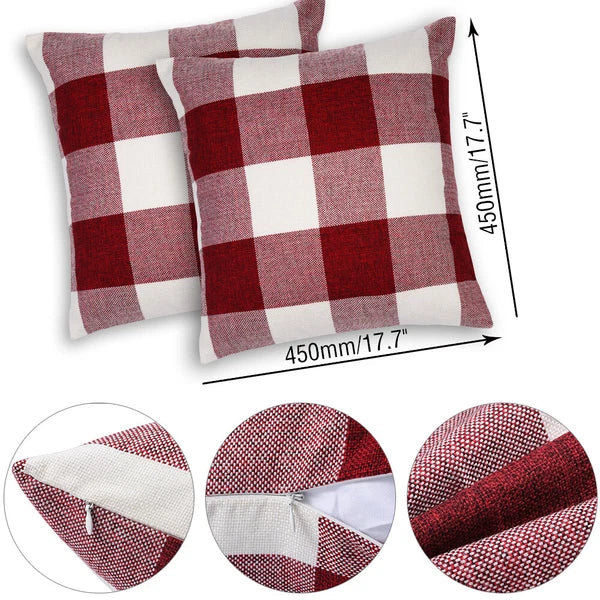 Classic Retro Farmhouse Square Cushion Cases for Sofa Bedroom Car - COVER ONLY