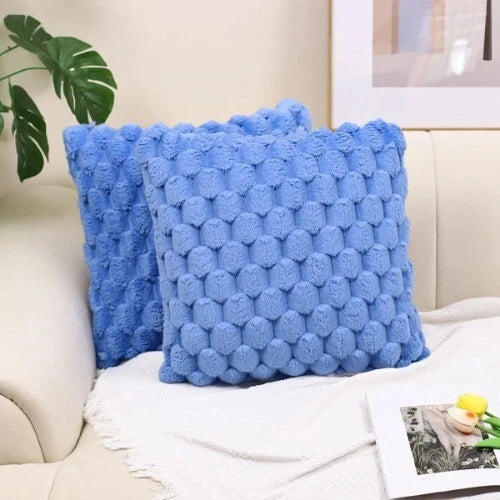 Plush Cushion Cover on Sofa Bed Room Decor Beauty Decoration Pillowcase