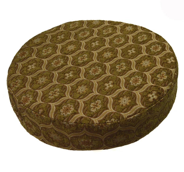 We62 -Olive Brown Eye Flora Damask Bolster Case/Pillow/Sofa Seat Cushion Cover