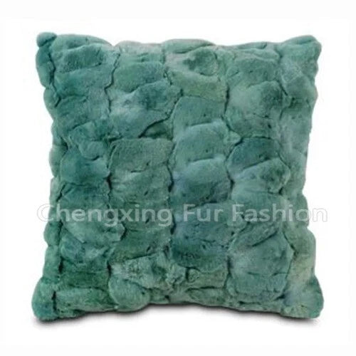 Rabbit Fur Patchwork Sofa Cushion Covers  Pillow Cover No Stuffing