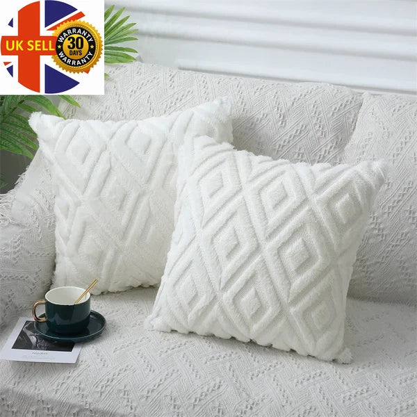 Throw Pillow Case for Sofa Bed Pillow Cover Living Room Plush Cushion Cover Slee