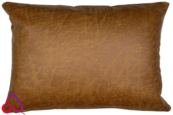 Rectangle Faux Distressed Leather Cushion Cover Pillow Case Sofa Bed Home Decor