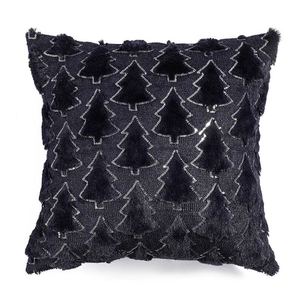 Christmas Tree Throw Pillow Cover Soft Plush Pillowcase Sofa Bed Cushion Decor
