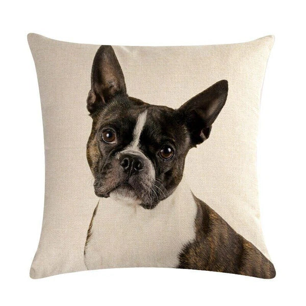 Dog Pattern Throw Pillow Cushion Cover  Home Sofa Bed Decorative