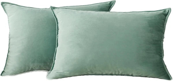 Throw Pillow Covers Pack of 2 Soft Decorative Square Cushion Covers for Couch