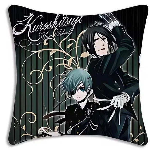 Cartoon Anime Manga Butler Pillow Covers Sofa Decor Home Printing Cushion Cover