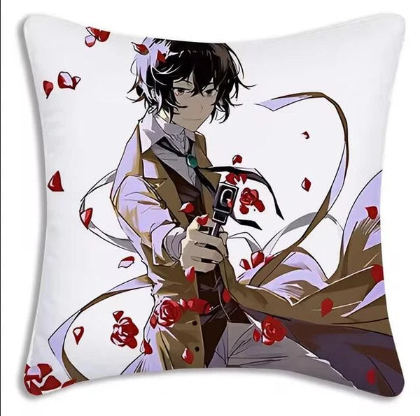 Bungou Stray Dogs Pillow Covers Sofa Decorative Home Printing Cute Cushion Cover