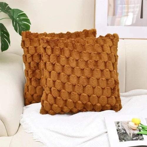 Plush Cushion Cover on Sofa Bed Room Decor Beauty Decoration Pillowcase