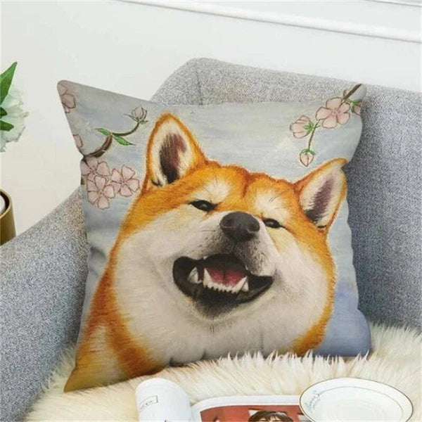 Shiba Inu Pillow Cover Decorative for Bed Pillowcase Fall Decor Car Sofa Cushion