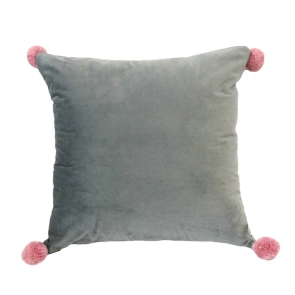 Pure Color Pillowcase Sofa Plush Cushion Cover Household Back Cushion Cover