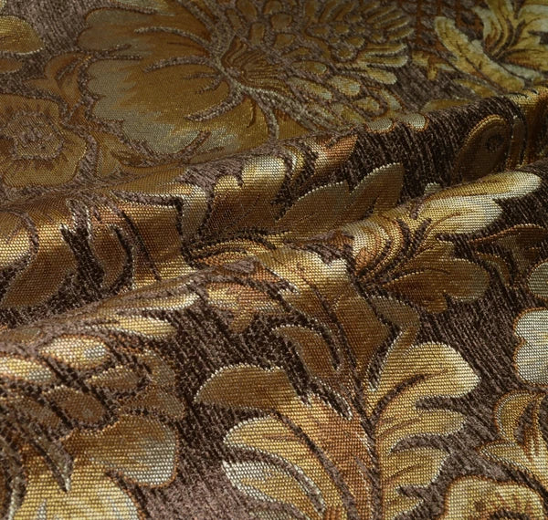 We57 - Brown Big Peony Flower Leaf Bolster Case/Pillow/Sofa Seat Cushion Cover