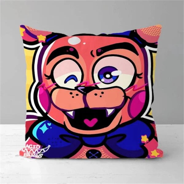 Pillow Covers Decorative Sofa Printing Home Cute Fnaf Short Plush Cushion Cover