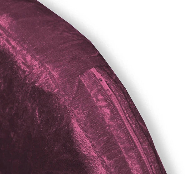 Mv13 Red-purple Crush Velvet Sofa Seat Patio Bench Cushion Bolster Cover/Runner